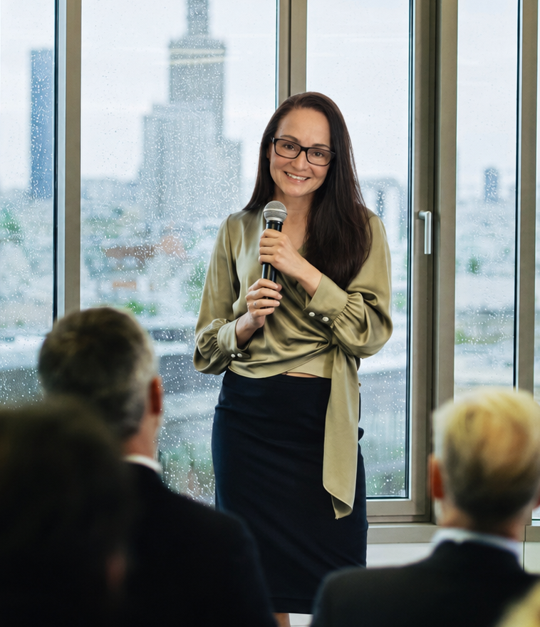 Adryanna Muncoro advising organizations on leadership, marketing, and business performance